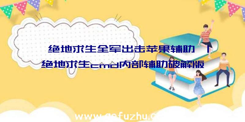 「绝地求生全军出击苹果辅助」|绝地求生cmd内部辅助破解版